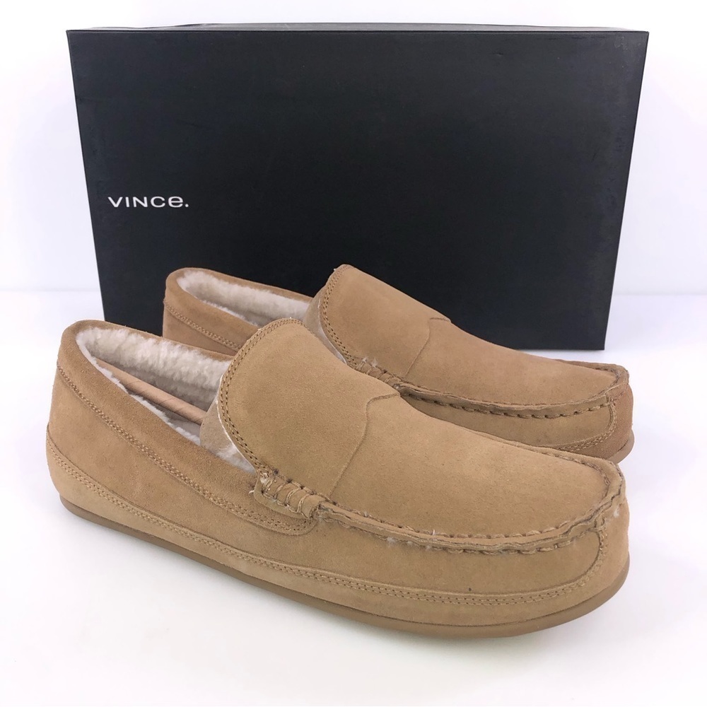 Vince Gibson New Camel Suede Slip On Loafers Size 7M